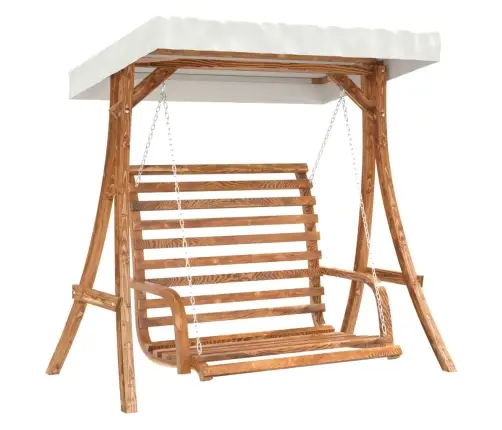 Varikatusega Aiakiik, Tiikpuu Viimistlusega Kuusepuit