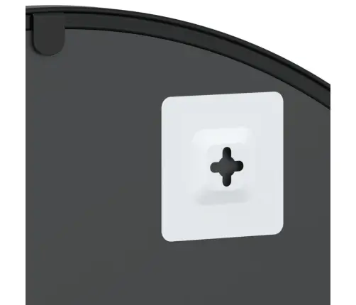 Sienas Spogulis, Melns, 60X90 Cm, Dzelzs Vidaxl