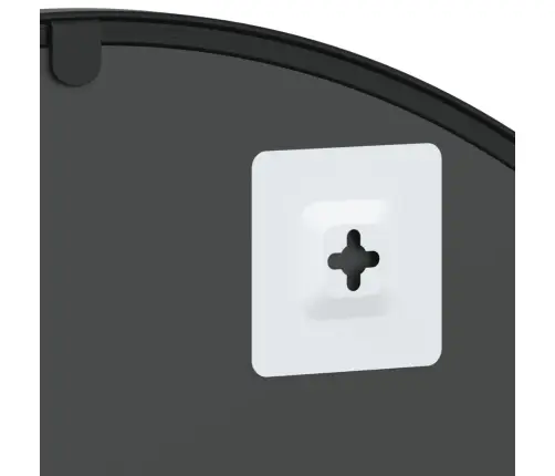 Seinapeegel, Must, 60 X 130 cm Kaarekujuline, Raud