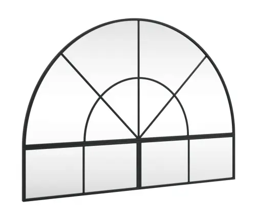 Sienas Spogulis, Melns, 100X70 Cm, Dzelzs Vidaxl