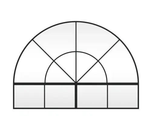 Sienas Spogulis, Melns, 100X70 Cm, Dzelzs Vidaxl