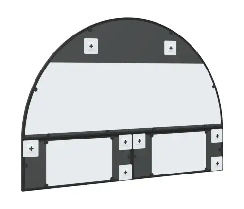 Sienas Spogulis, Melns, 100X70 Cm, Dzelzs Vidaxl