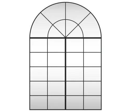 Sienas Spogulis, Melns, 100X150 Cm, Dzelzs Vidaxl