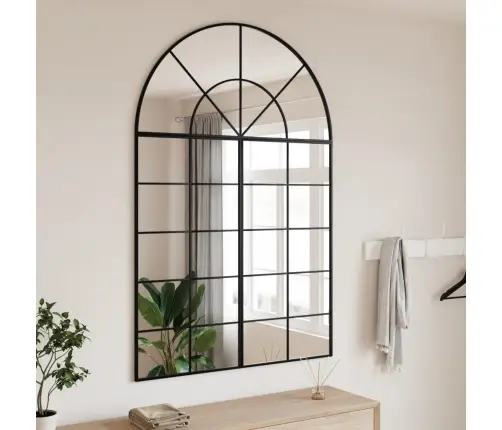 Sienas Spogulis, Melns, 100X150 Cm, Dzelzs Vidaxl