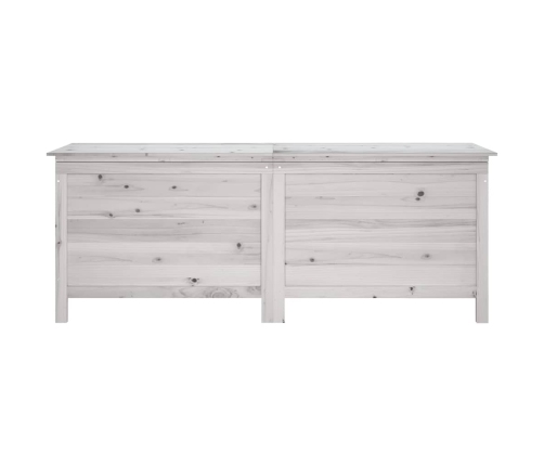 Dārza Uzglabāšanas Kaste, Balta, 150X50X56,5 Cm, Egles Koks Vidaxl