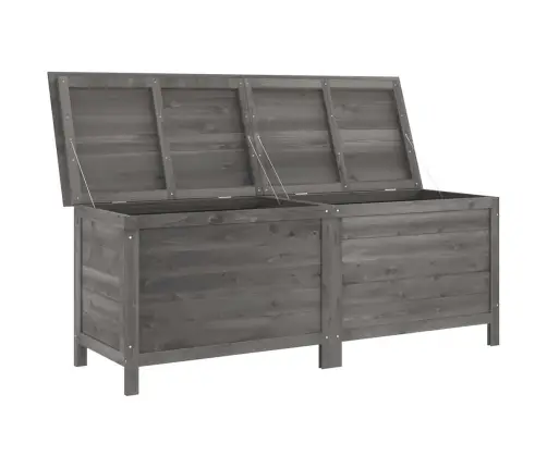 Uzglabāšanas Kaste, Pelēka, 150X50X56,5 Cm, Egles Masīvkoks Vidaxl