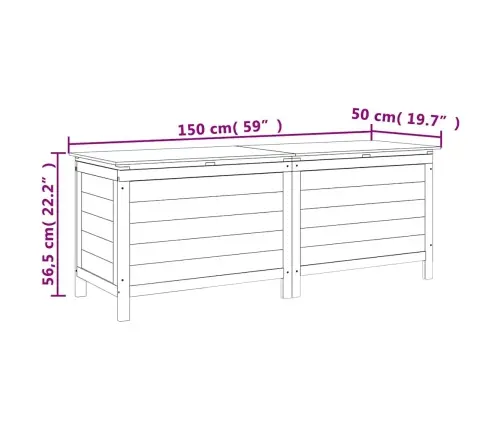 Uzglabāšanas Kaste, Brūna, 150X50X56,5 Cm, Egles Masīvkoks Vidaxl