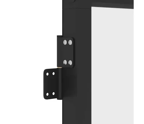 Iekšdurvis, 102,5X201,5 Cm, Melnas, Rūdīts Stikls Un Alumīnijs Vidaxl