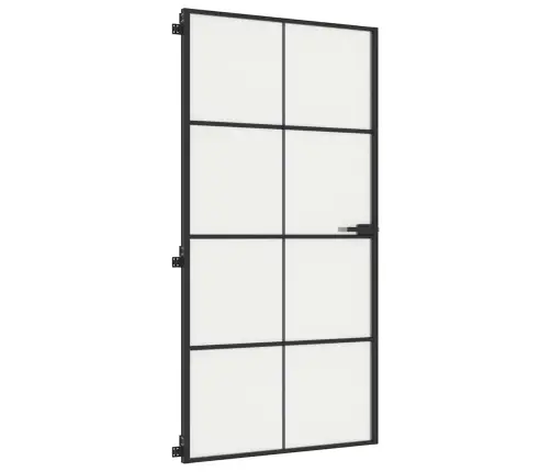 Õhuke Siseuks, Must, 102,5X201,5 cm Klaas Ja Alumiinium Õhuke Siseuks, Must, 102,5X201,5 cm Klaas Ja Alumiinium