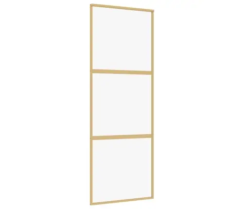 Stumdomos Durys, Auksinės, 76X205cm Esg Stiklas Ir Aliuminis