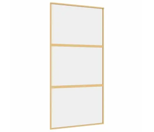 Liuguks, Kuldne, 102,5X205 cm Läbipaistev Esg-Klaas/Alumiinium