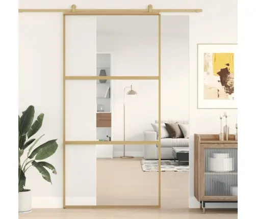 Liuguks, Kuldne, 102,5X205 cm Läbipaistev Esg-Klaas/Alumiinium
