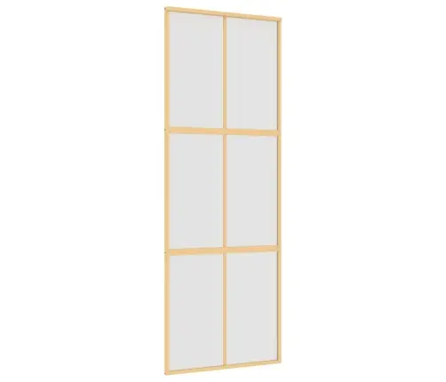 Stumdomos Durys, Auksinės, 76X205cm Esg Stiklas Ir Aliuminis Stumdomos Durys, Auksinės, 76X205cm Esg Stiklas Ir Aliuminis