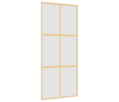 Stumdomos Durys, Auksinės, 90X205cm Esg Stiklas Ir Aliuminis