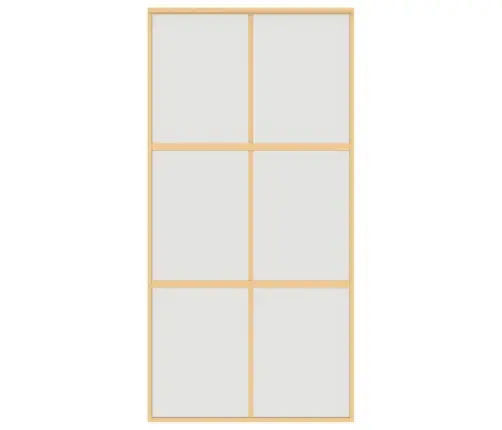 Bīdāmās Durvis, Zeltainas, 102,5X205 Cm, Esg Stikls, Alumīnijs Vidaxl