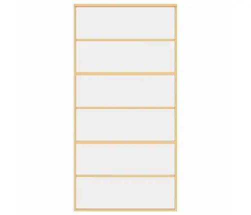 Bīdāmās Durvis, Zeltainas, 102,5X205 Cm, Esg Stikls, Alumīnijs Vidaxl