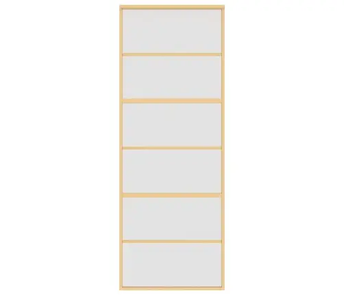 Bīdāmās Durvis, Zeltainas, 76X205 Cm, Esg Stikls Un Alumīnijs Vidaxl