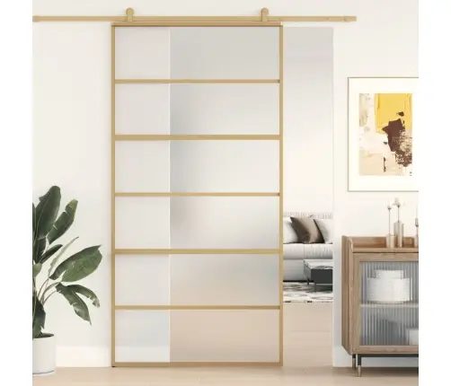 Stumdomos Durys, Auksinės, 102,5X205cm Esg Stiklas/Aliuminis