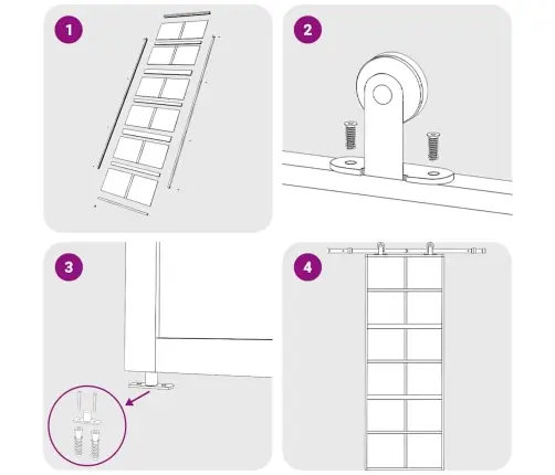 Bīdāmās Durvis, Zeltainas, 76X205 Cm, Esg Stikls Un Alumīnijs Vidaxl