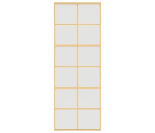 Bīdāmās Durvis, Zeltainas, 76X205 Cm, Esg Stikls Un Alumīnijs Vidaxl