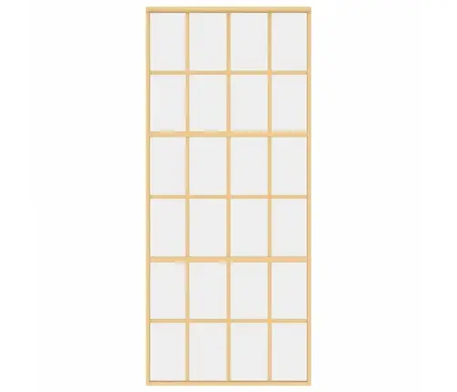 Bīdāmās Durvis, Zeltainas, 90X205 Cm, Esg Stikls Un Alumīnijs Vidaxl