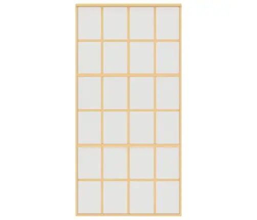 Bīdāmās Durvis, Zeltainas, 102,5X205 Cm, Esg Stikls, Alumīnijs Vidaxl