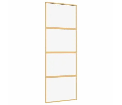 Liuguks, Kuldne, 76X205 cm Läbipaistev Esg-Klaas Ja Alumiinium