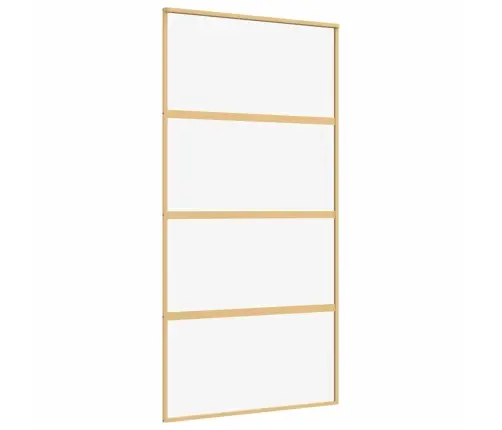 Bīdāmās Durvis, Zeltainas, 102,5X205 Cm, Esg Stikls, Alumīnijs Vidaxl