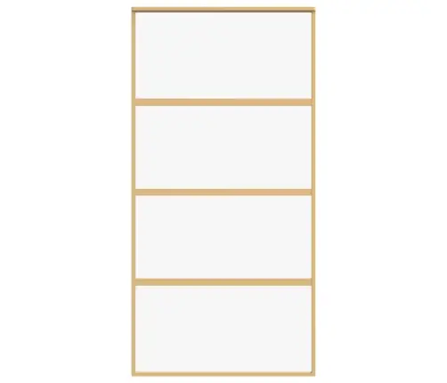 Bīdāmās Durvis, Zeltainas, 102,5X205 Cm, Esg Stikls, Alumīnijs Vidaxl