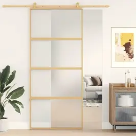 Liuguks, Kuldne, 90X205 cm Matt Esg-Klaas Ja Alumiinium