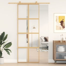 Liuguks, Kuldne, 76X205 cm Läbipaistev Esg-Klaas Ja Alumiinium
