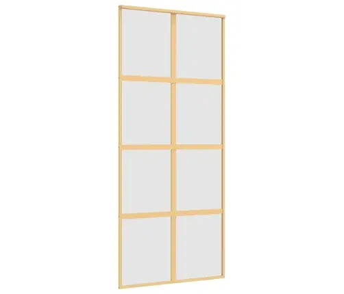 Stumdomos Durys, Auksinės, 90X205cm Esg Stiklas Ir Aliuminis