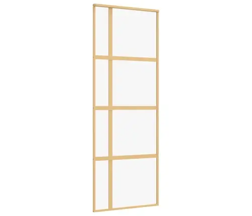 Liuguks, Kuldne, 76X205 cm Läbipaistev Esg-Klaas Ja Alumiinium