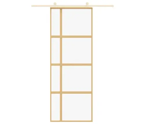Liuguks, Kuldne, 76X205 cm Läbipaistev Esg-Klaas Ja Alumiinium