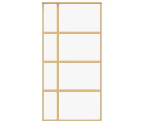 Bīdāmās Durvis, Zeltainas, 102,5X205 Cm, Esg Stikls, Alumīnijs Vidaxl