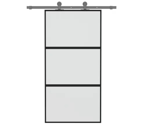 Bīdāmās Durvis, Melnas, 102,5X205 Cm, Rūdīts Stikls, Alumīnijs Vidaxl