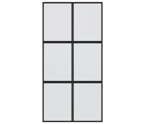 Bīdāmās Durvis, Melnas, 102,5X205 Cm, Rūdīts Stikls, Alumīnijs Vidaxl