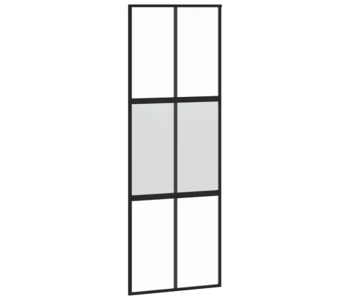 Lükanduks, Must, 76X205 cm Karastatud Klaas Ja Alumiinium