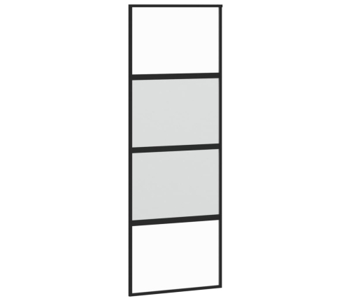 Stumdomos Durys, Juodos, 76X205cm Grūdintas Stiklas/Aliuminis