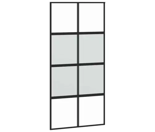 Stumdomos Durys, Juodos, 102,5X205cm Stiklas Ir Aliuminis