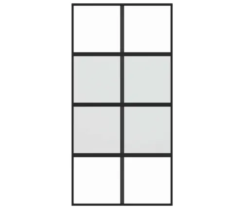 Stumdomos Durys, Juodos, 102,5X205cm Stiklas Ir Aliuminis