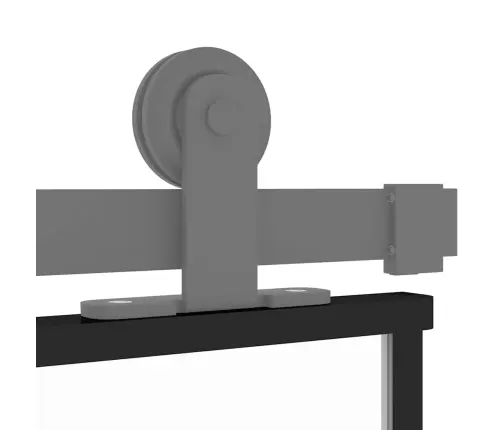 Stumdomos Durys, Juodos, 102,5X205cm Stiklas Ir Aliuminis