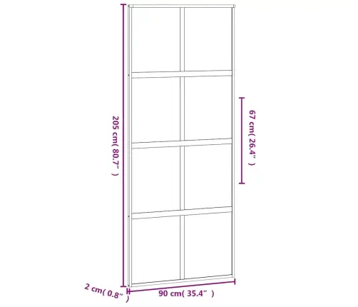 Bīdāmās Durvis, Melnas, 76X205 Cm, Rūdīts Stikls Un Alumīnijs Vidaxl