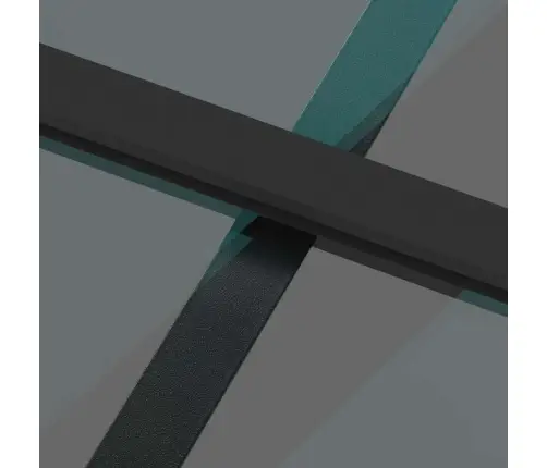 Liuguks, Must, 90 X 205 cm Karastatud Klaas Ja Alumiinium