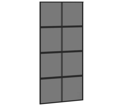 Stumdomos Durys, Juodos, 102,5X205cm Stiklas Ir Aliuminis