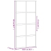 Stumdomos Durys, Juodos, 102,5X205cm Stiklas Ir Aliuminis