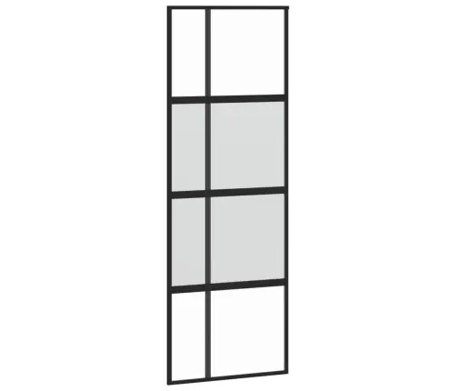 Lükanduks, Must, 76X205 cm Karastatud Klaas Ja Alumiinium