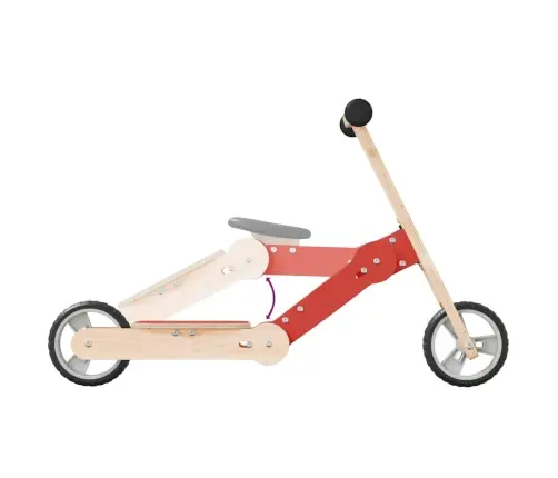 Vaikiškas Paspirtukas, 2-1, Raudonos Spalvos