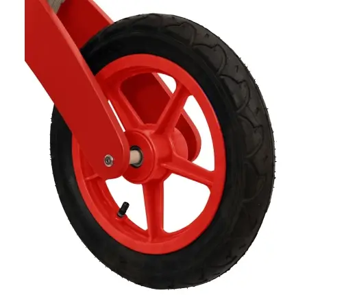 Līdzsvara Ritenis Bērniem Ar Piepūšamām Riepām, Sarkans Vidaxl