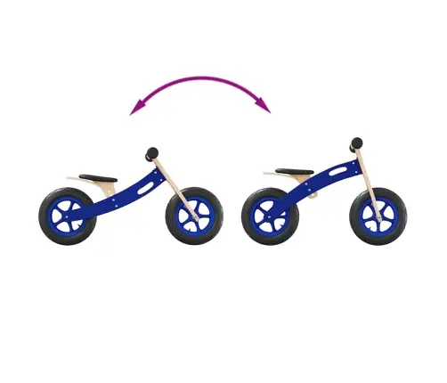 Līdzsvara Ritenis Bērniem Ar Piepūšamām Riepām, Zils Vidaxl